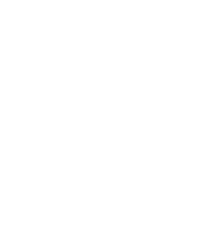 White compass icon on black background.